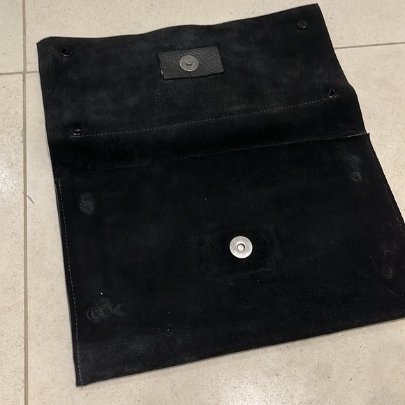 David Galan suede  clutch - Picture 2 of 4